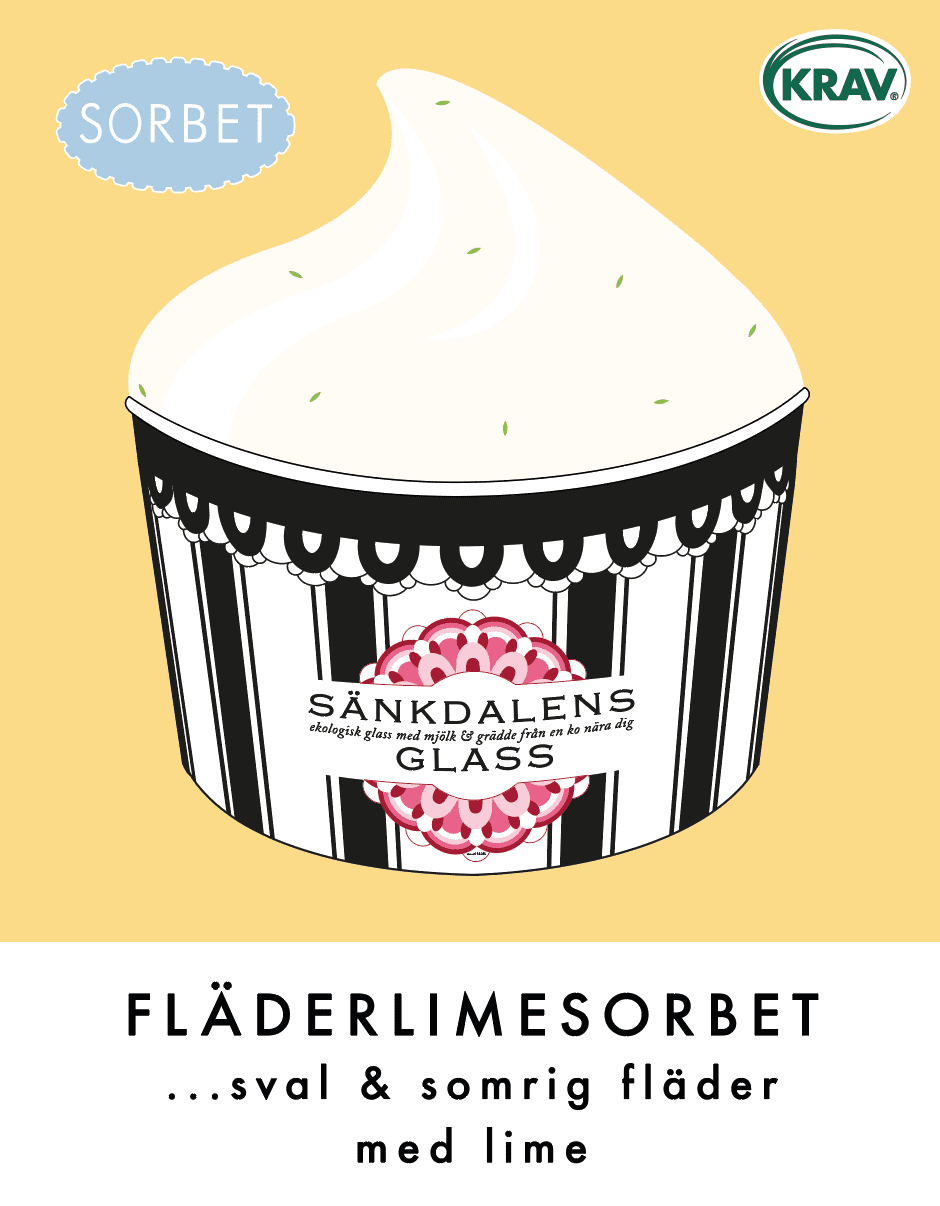 Fläderlimesorbet