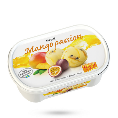 Mango Passionsfruktsorbet 0,5L
