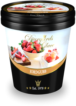 Djurgårds Glace Jordgubb 0,5 L