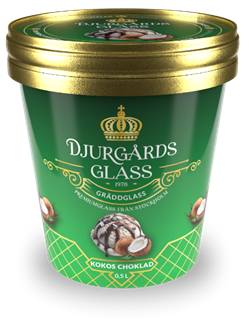 Djurgårds Glace kokos-choklad