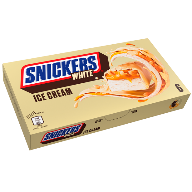 Snickers White 6 glassar